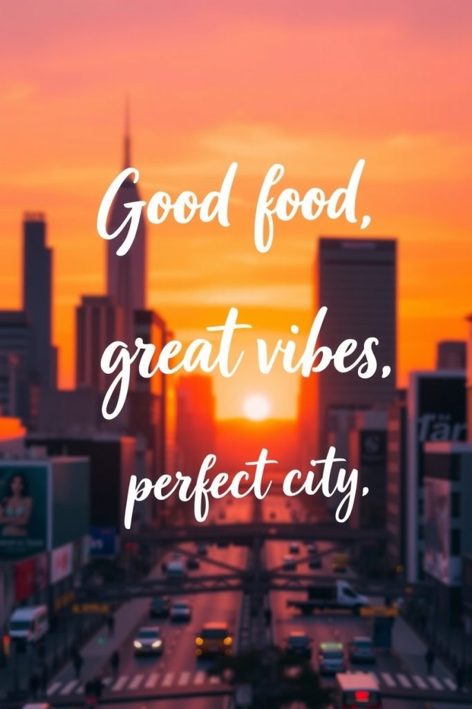 Good food, great vibes, perfect city