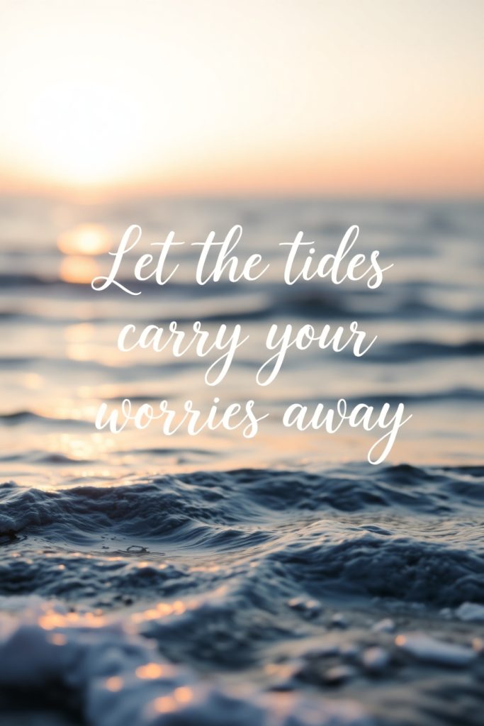 Let the tides carry your worries away