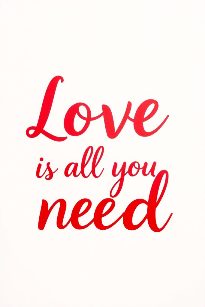 Love is all you need