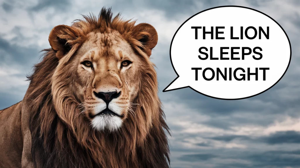 The lion sleeps tonight