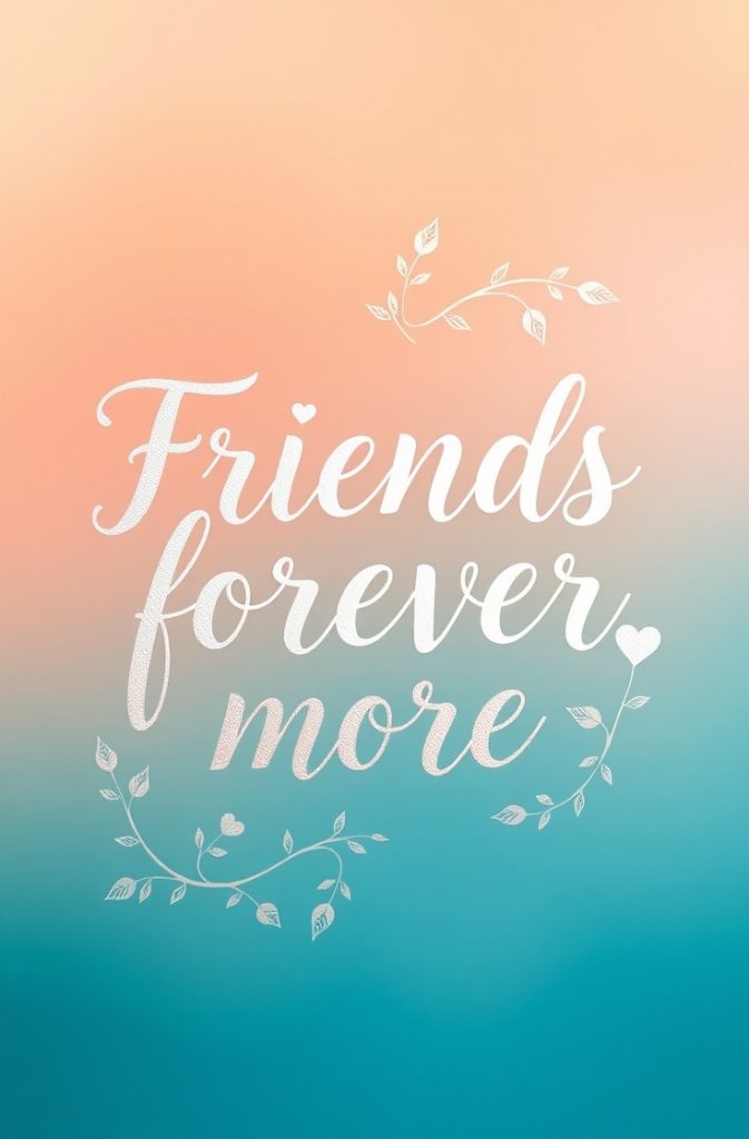 Friends forever more