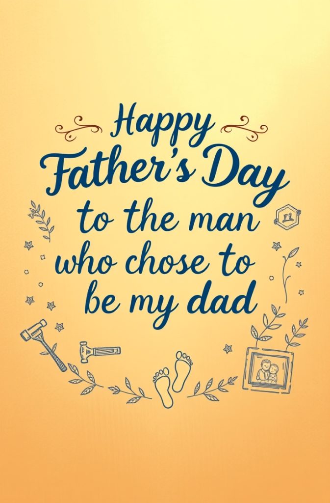 Happy Father's Day to the man who chose to be my dad