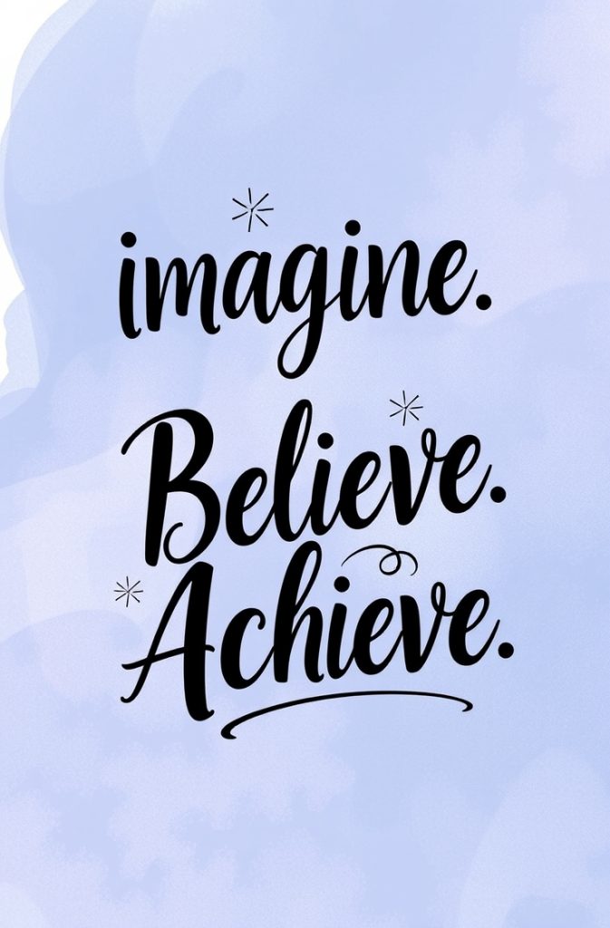 Imagine. Believe. Achieve