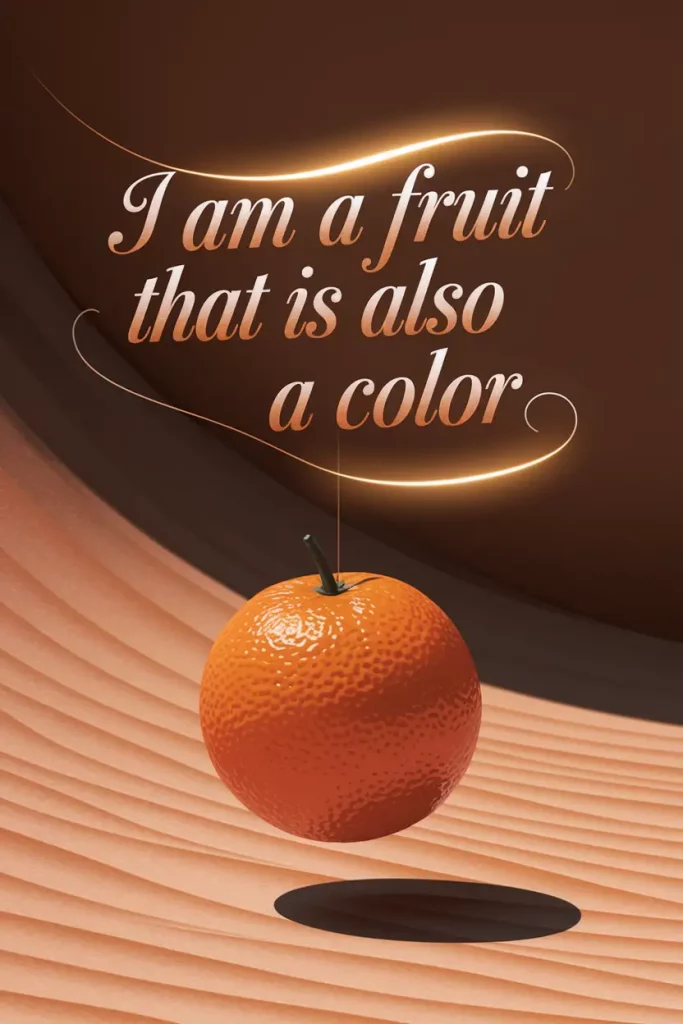 I am a fruit that is also a color