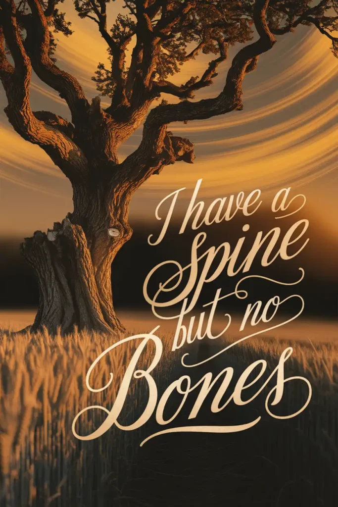 I have a spine but no bones
