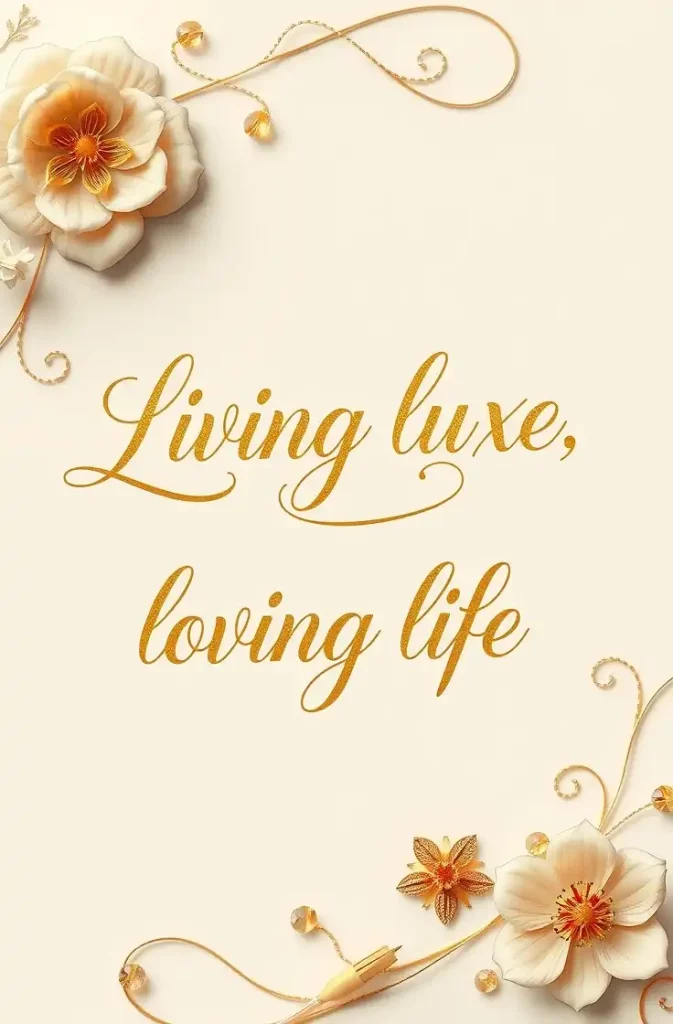 Living luxe, loving life
