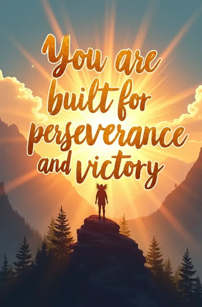 You are built for perseverance and victory