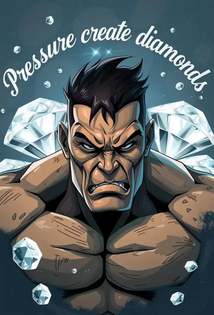 Pressure creates diamonds.